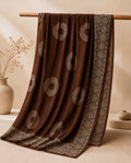 Brown Ajrakh Saree – Modal Silk